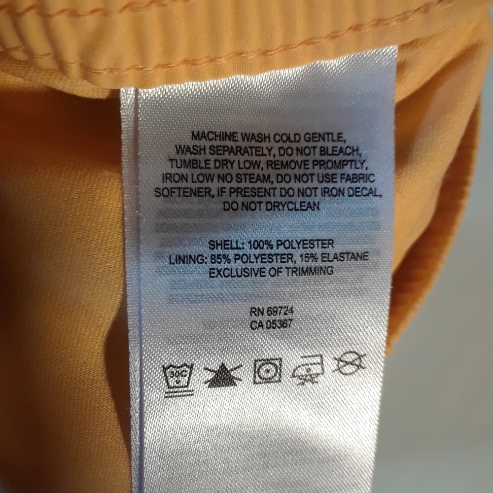 Columbia Omni Shade orange and teal girl's skort - Picture 13 of 13